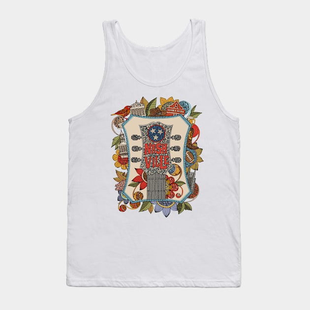 Hello Nashville Tank Top by Valentina Harper